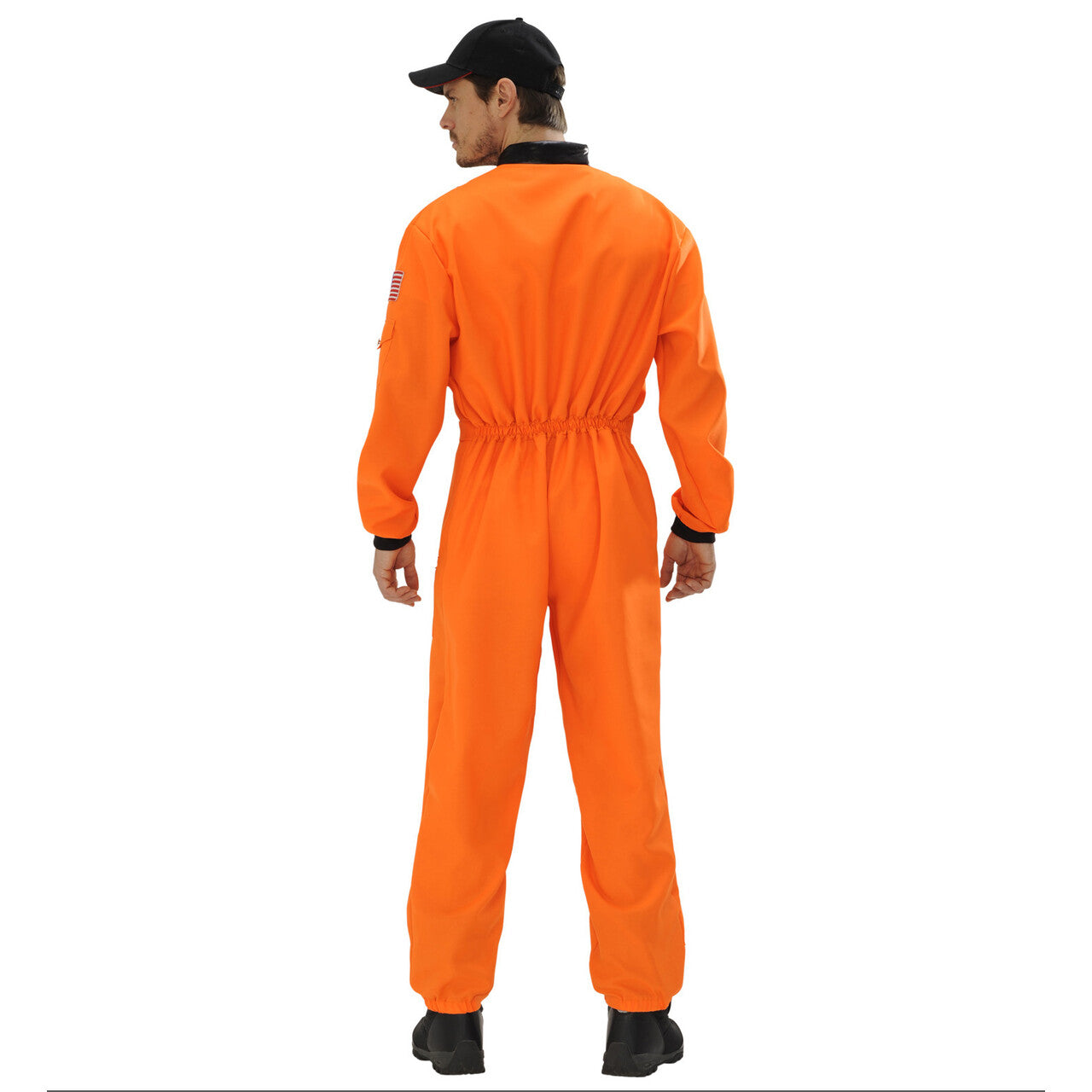 Op deze afbeelding zie je een Kostuums, van het merk Widmann. Amerikaanse Astronaut Oranje Man Kostuum
