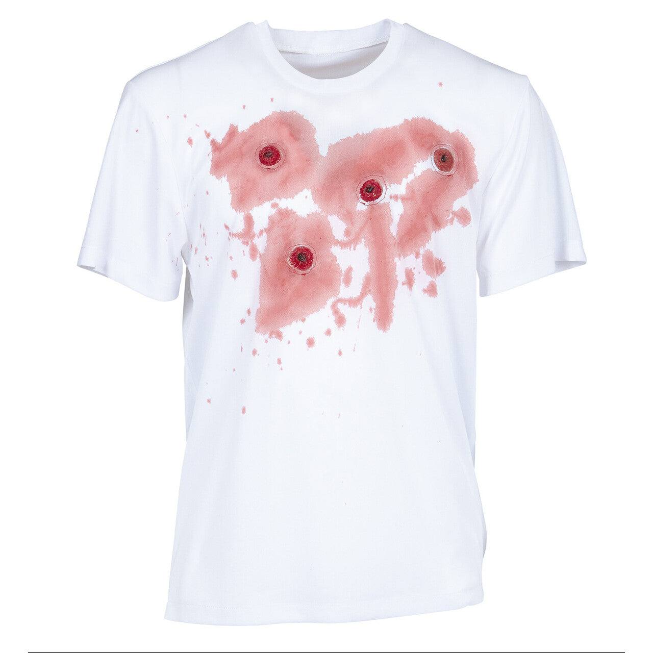 Op deze afbeelding zie je een Kostuums, van het merk Widmann. Bloederig Shirt Kogelgaten Man