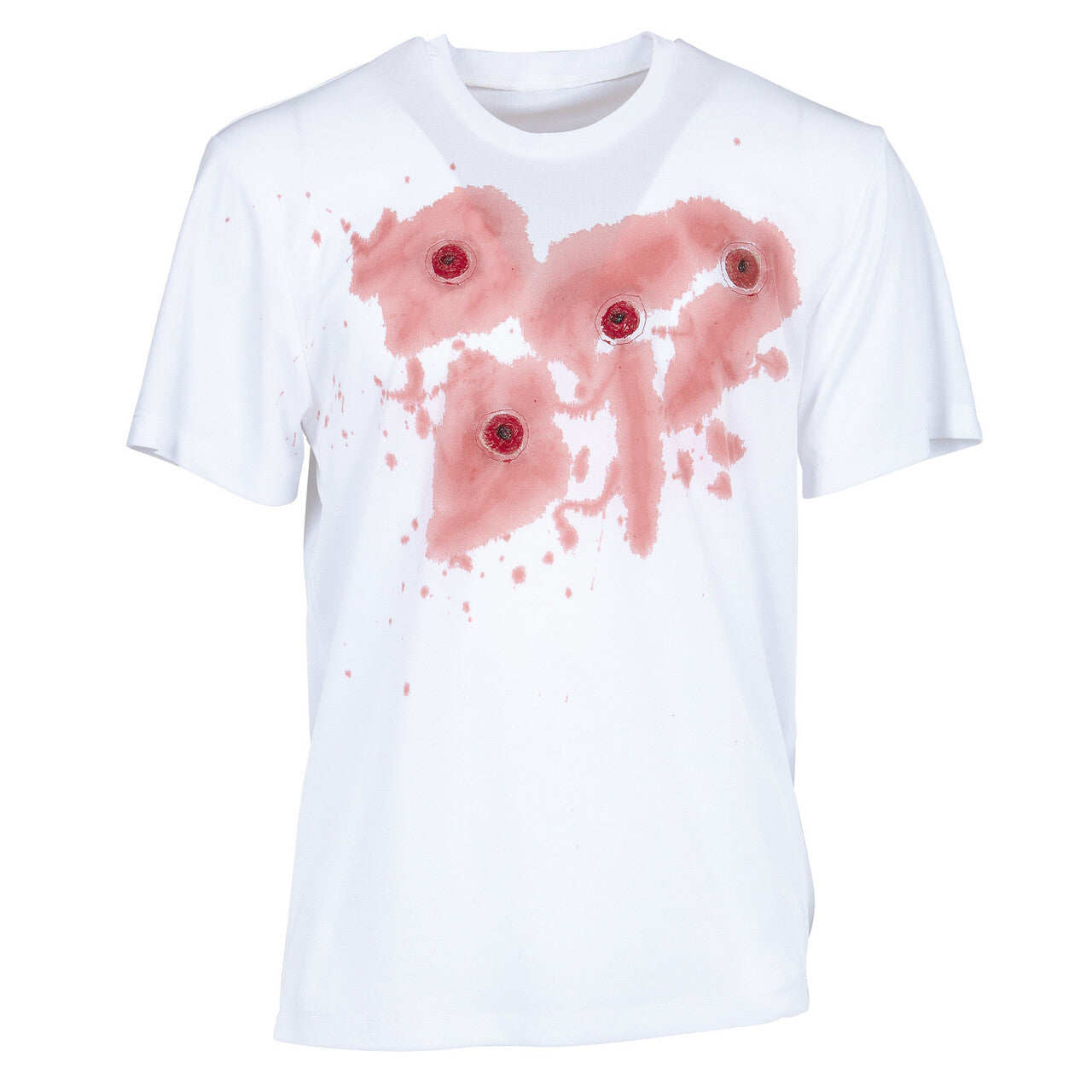 Op deze afbeelding zie je een Kostuums, van het merk Widmann. Bloederig Shirt Kogelgaten Man
