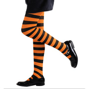 Op deze afbeelding zie je een Accessoires, van het merk Widmann. Gestreepte Kinderpanty Oranje / Zwart