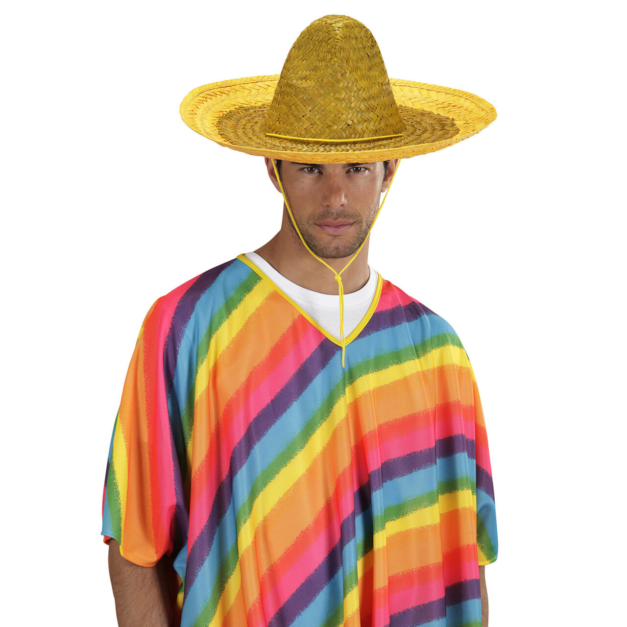 Op deze afbeelding zie je een Accessoires, van het merk Widmann. Sombrero 48cm, Geel