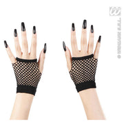 Op deze afbeelding zie je een Accessoires, van het merk Widmann. Vingerloze Zwarte Nethandschoenen