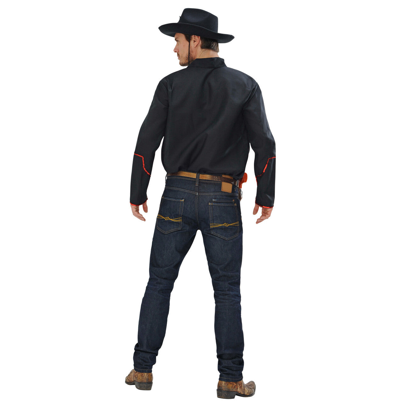 Op deze afbeelding zie je een Kostuums, van het merk Widmann. Rodeo Cowboyshirt Met Pailletten Decoratie Man