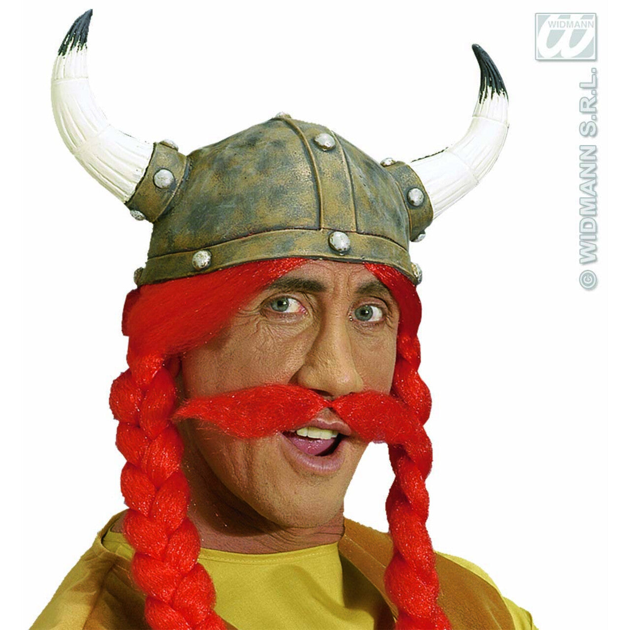 Op deze afbeelding zie je een Accessoires, van het merk Widmann. Snor Groot Rood