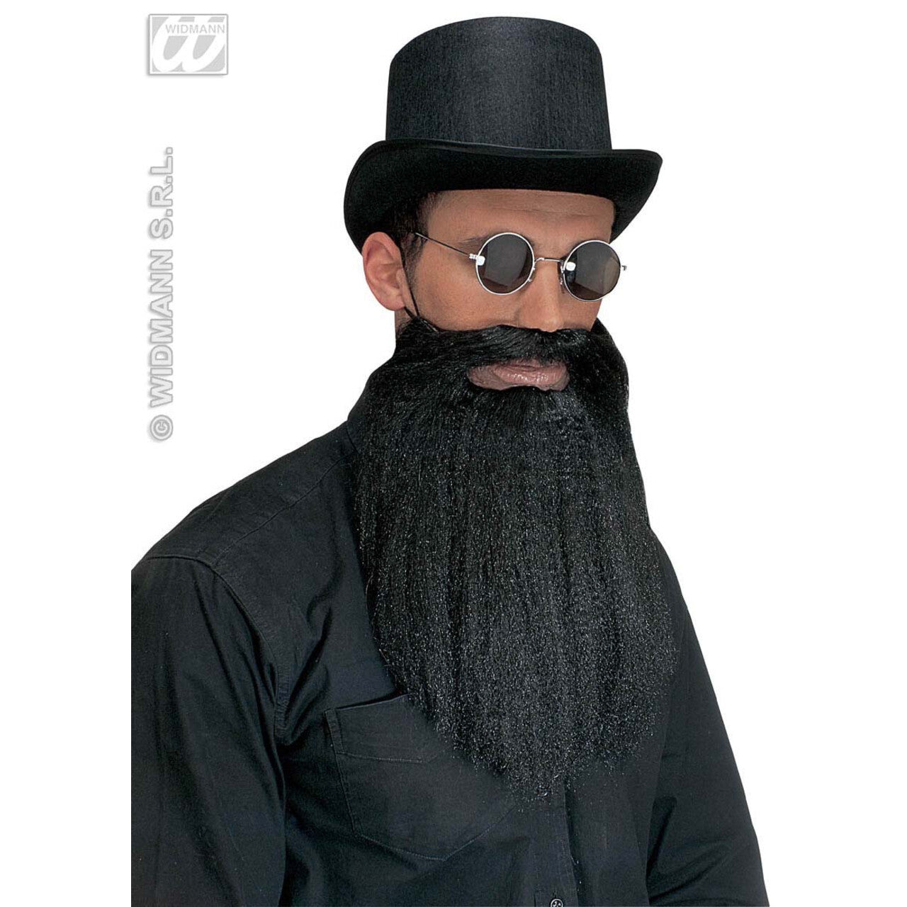 Op deze afbeelding zie je een Accessoires, van het merk Widmann. Baard Met Snor En Lippen, Zwart