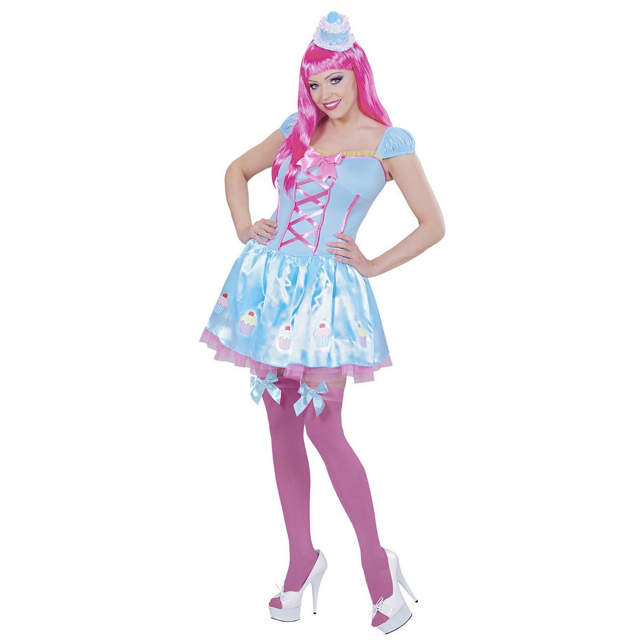 Op deze afbeelding zie je een Kostuums, van het merk Widmann. Snoep Meisje Sweety Pie Vrouw Kostuum