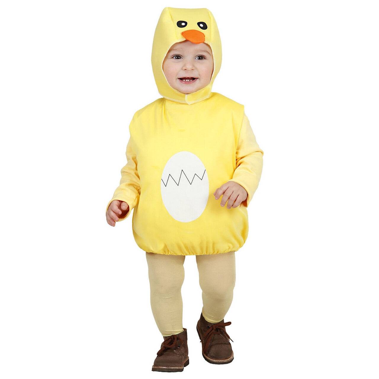 Op deze afbeelding zie je een Kostuums, van het merk Widmann. Opgevuld Kuiken Kind Beautiful Duckling Kostuum Kind