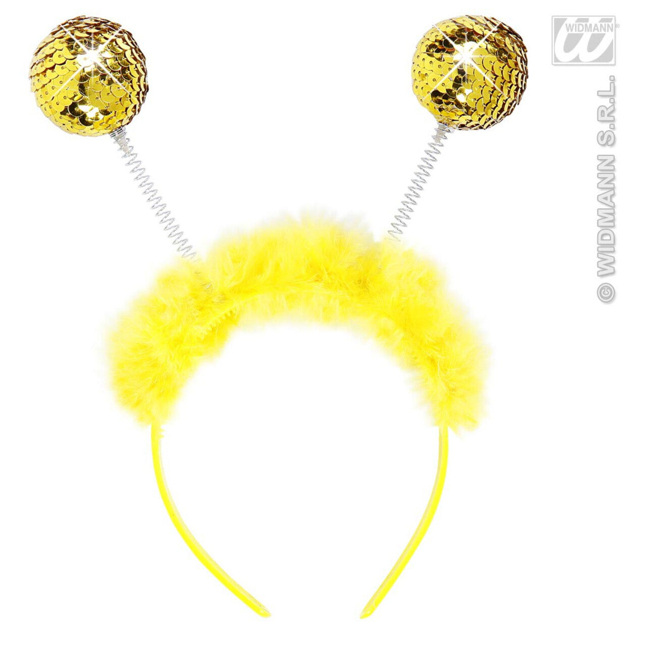 Op deze afbeelding zie je een Accessoires, van het merk Widmann. Hoofdband Goud Pailletten Met Maraboe