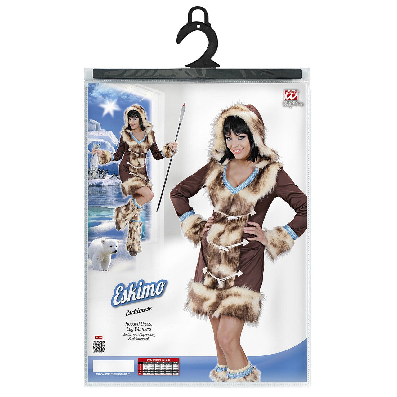 Op deze afbeelding zie je een Kostuums, van het merk Widmann. Luxe & Bont Eskimo Meisje Aikaa Vrouw Kostuum