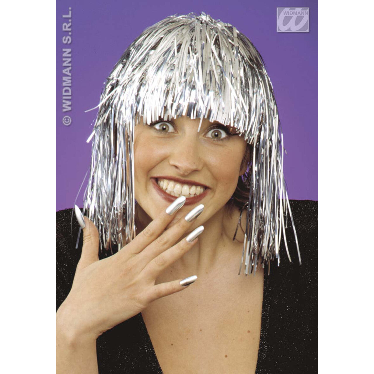 Op deze afbeelding zie je een Accessoires, van het merk Widmann. Discopruik Zilver