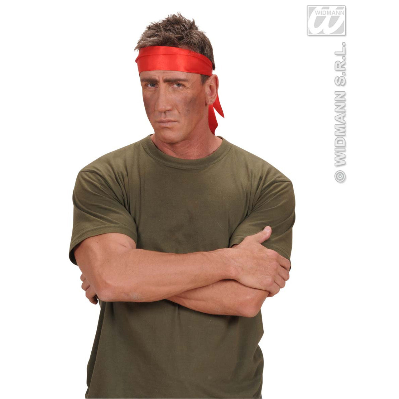 Op deze afbeelding zie je een Accessoires, van het merk Widmann. Nekband Satijn Rood