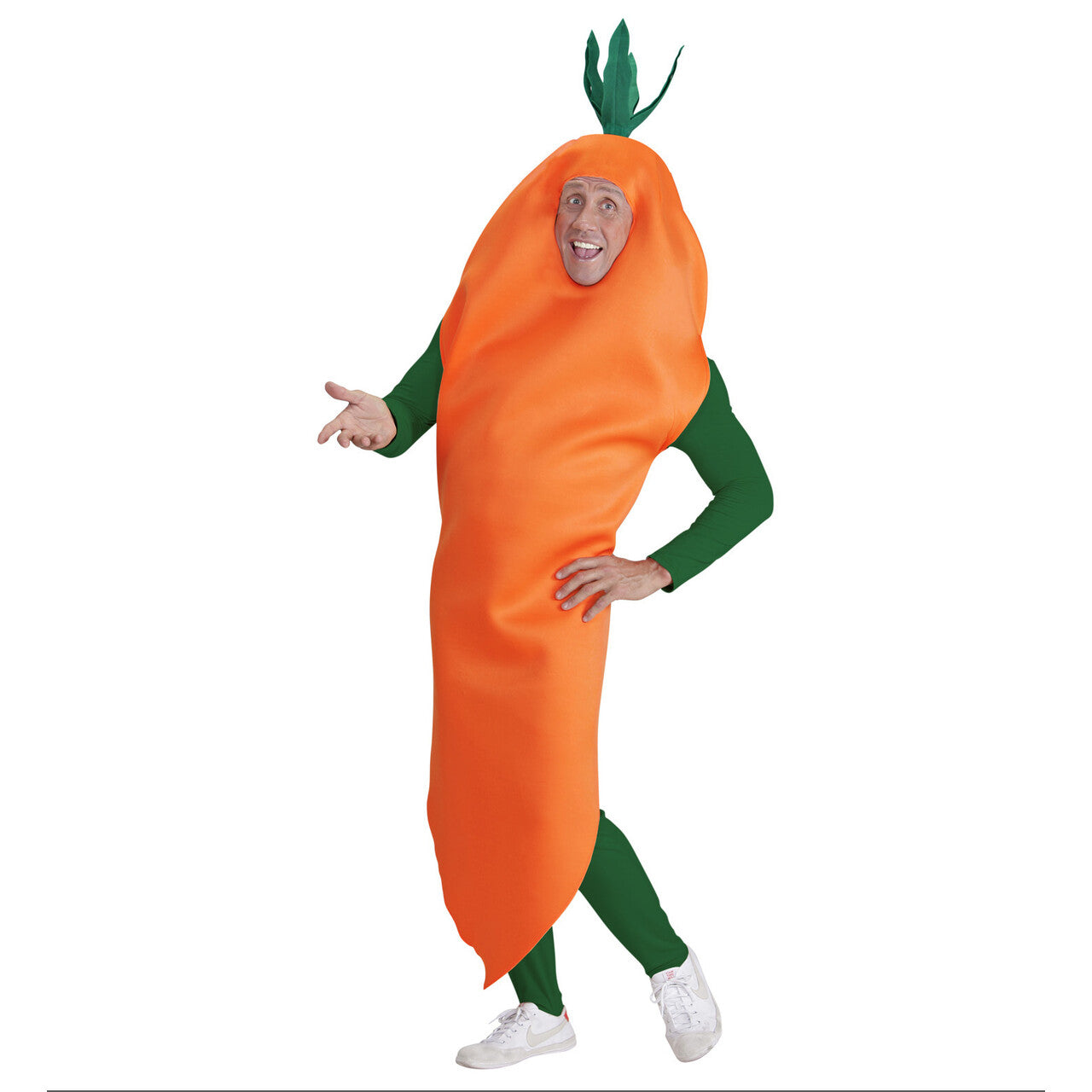 Op deze afbeelding zie je een Kostuums, van het merk Widmann. Grappige Willy Wortel Volwassen Kostuum