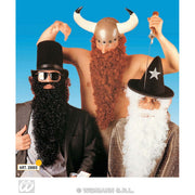 Op deze afbeelding zie je een Accessoires, van het merk Widmann. Grote Baard Met Snor, Zwart