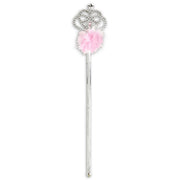 Op deze afbeelding zie je een Accessoires, van het merk Widmann. Betoverende Feeenstaf Met Marabou, Roze
