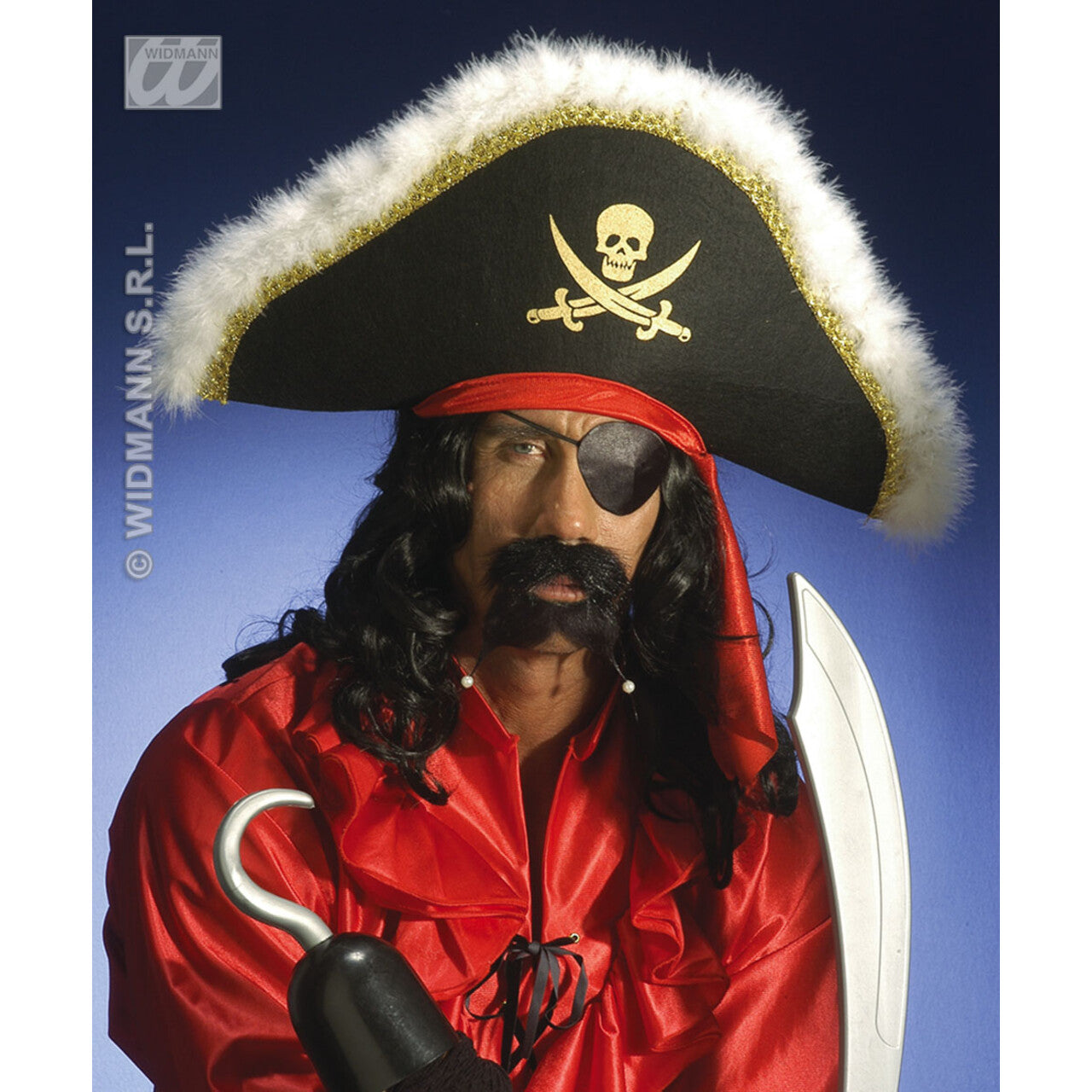 Op deze afbeelding zie je een Accessoires, van het merk Widmann. Piraten Snor En Sik