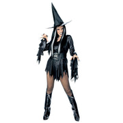 Op deze afbeelding zie je een Kostuums, van het merk Widmann. Dark Spicy Witch Kostuum Vrouw