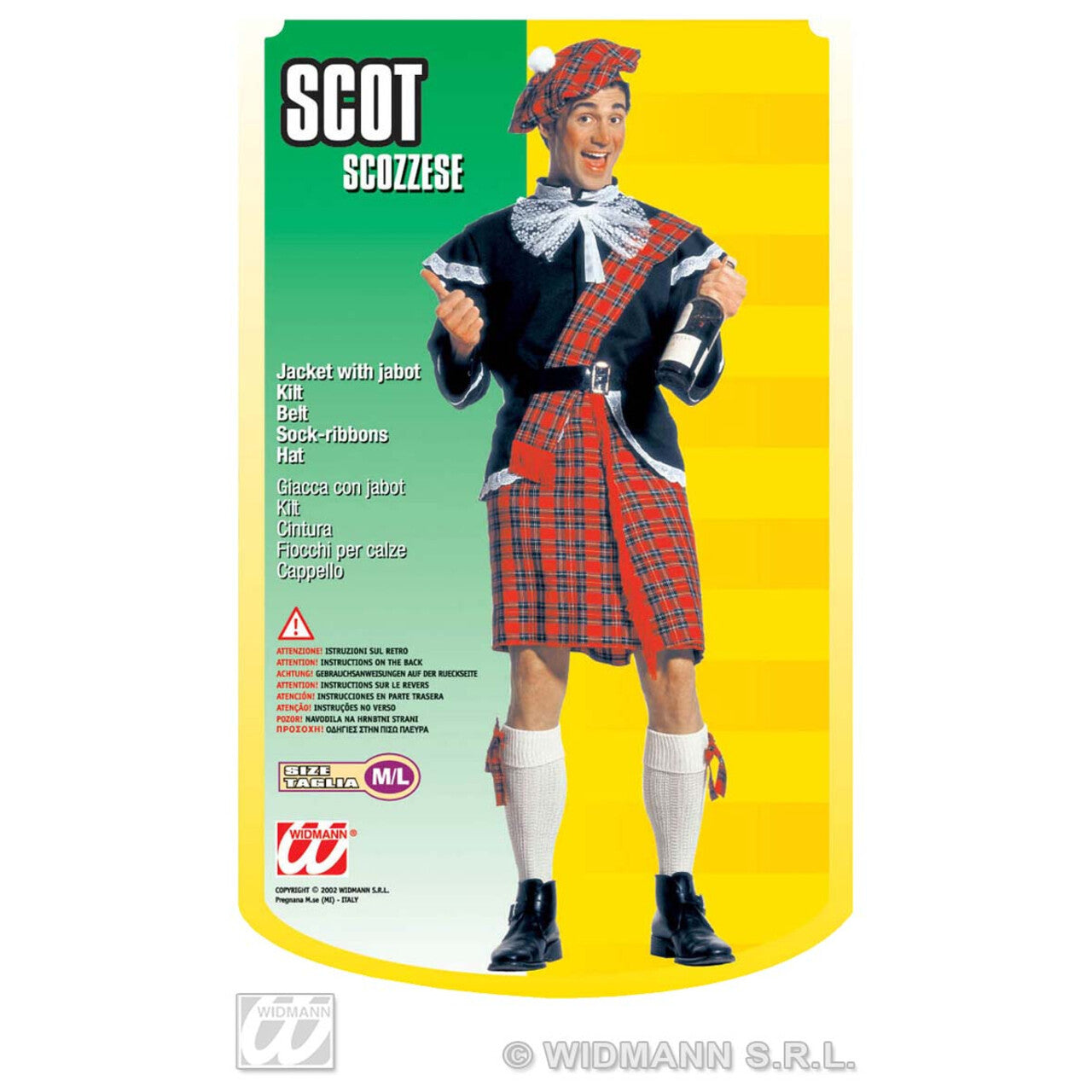 Op deze afbeelding zie je een Kostuums, van het merk Widmann. Schots Highlander Kostuum Man