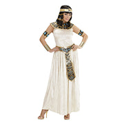 Op deze afbeelding zie je een Kostuums, van het merk Widmann. Lange Egyptische Keizerin Kostuum Vrouw