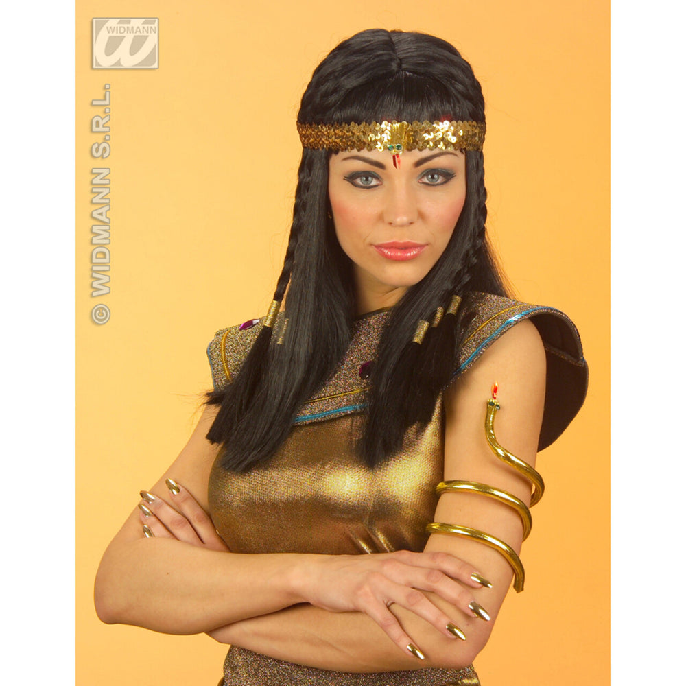 Op deze afbeelding zie je een Accessoires, van het merk Widmann. Buigbare Egyptische Slangen Armband