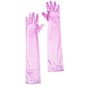Ms Classy Lips Glamourgirl Handschoenen Satijn, Kind Zacht Roze