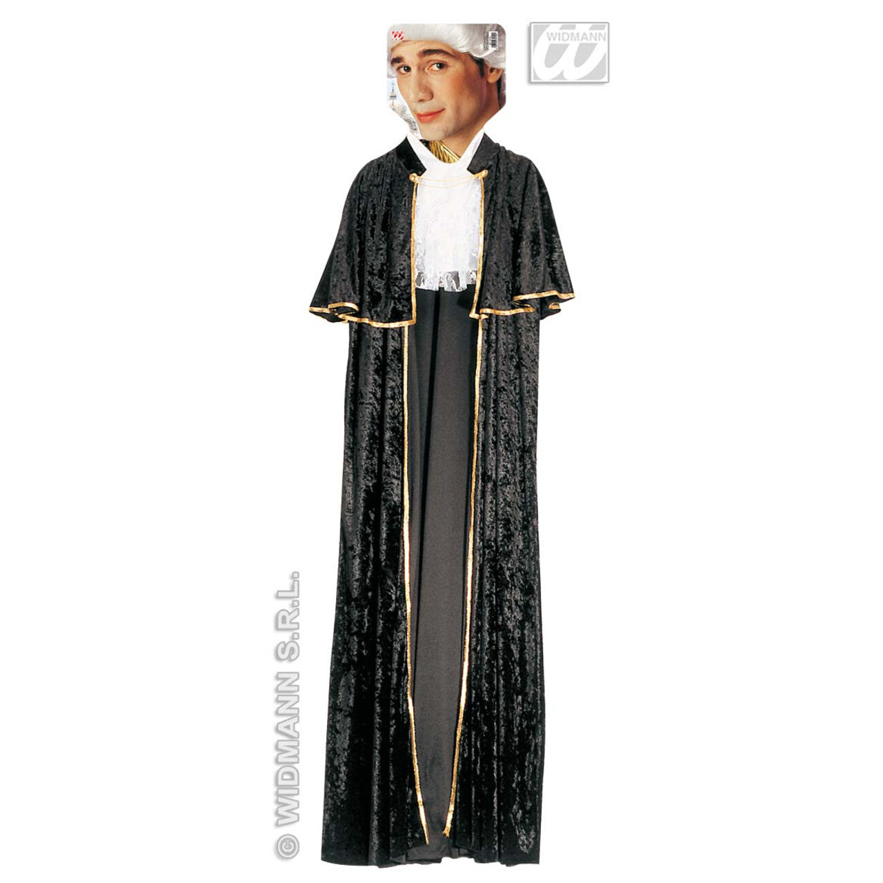 Op deze afbeelding zie je een Accessoires, van het merk Widmann. Venetiaanse Cape Fluweel Gentiluomo Kostuum Man