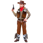 Op deze afbeelding zie je een Kostuums, van het merk Widmann. Western Cowboy Lone Rider Kostuum Jongen