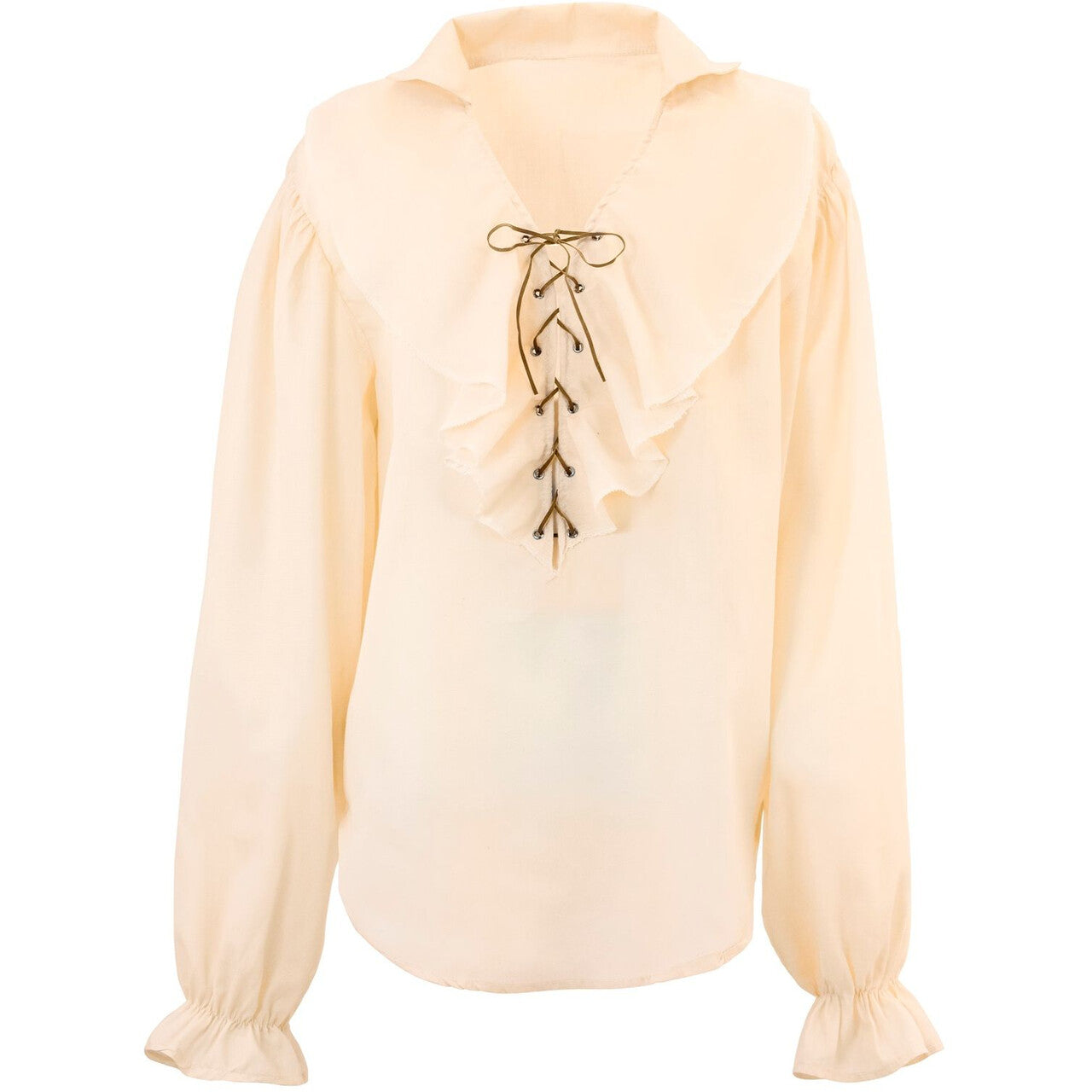 Op deze afbeelding zie je een Kostuums, van het merk Widmann. Piratenshirt Dames, Beige Vrouw