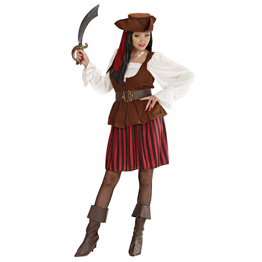 Op deze afbeelding zie je een Kostuums, van het merk Widmann. Traditionele Piratendame Hoge Zeeen Kostuum Vrouw