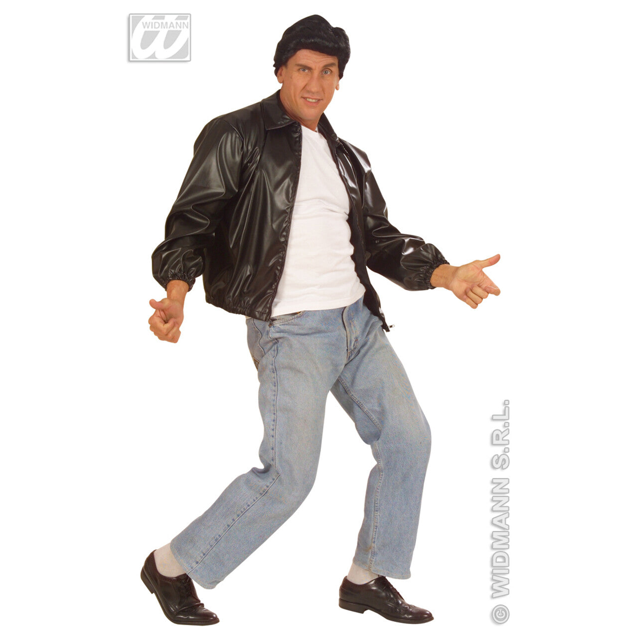 Op deze afbeelding zie je een Kostuums, van het merk Widmann. Grease Jack T-Bird Man