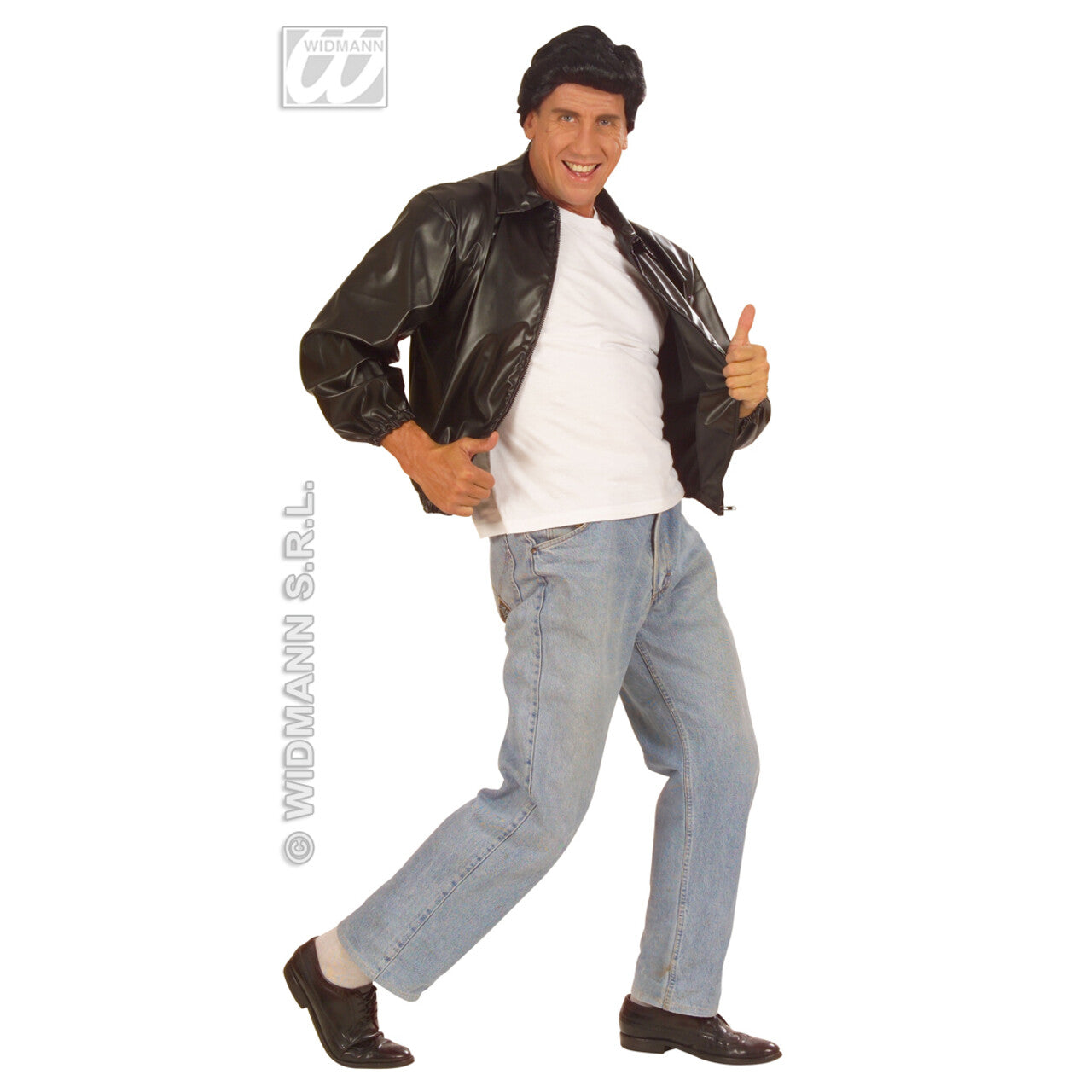 Op deze afbeelding zie je een Kostuums, van het merk Widmann. Grease Jack T-Bird Man
