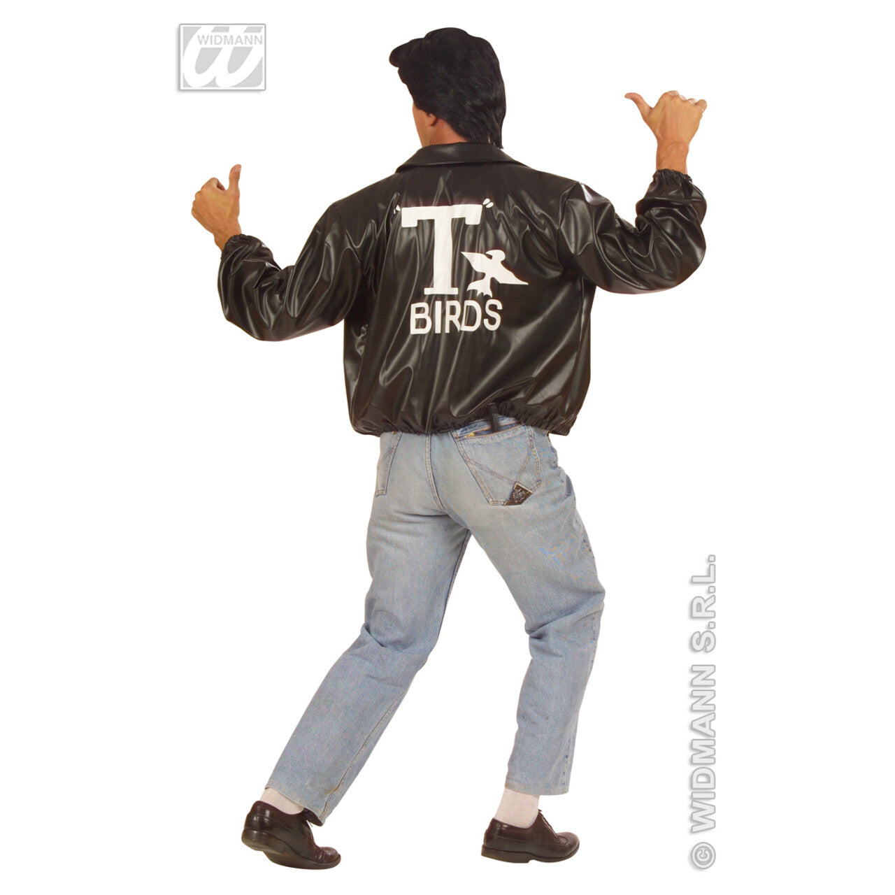 Op deze afbeelding zie je een Kostuums, van het merk Widmann. Grease Jack T-Bird Man