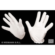 Op deze afbeelding zie je een Accessoires, van het merk Widmann. Witte Handschoenen