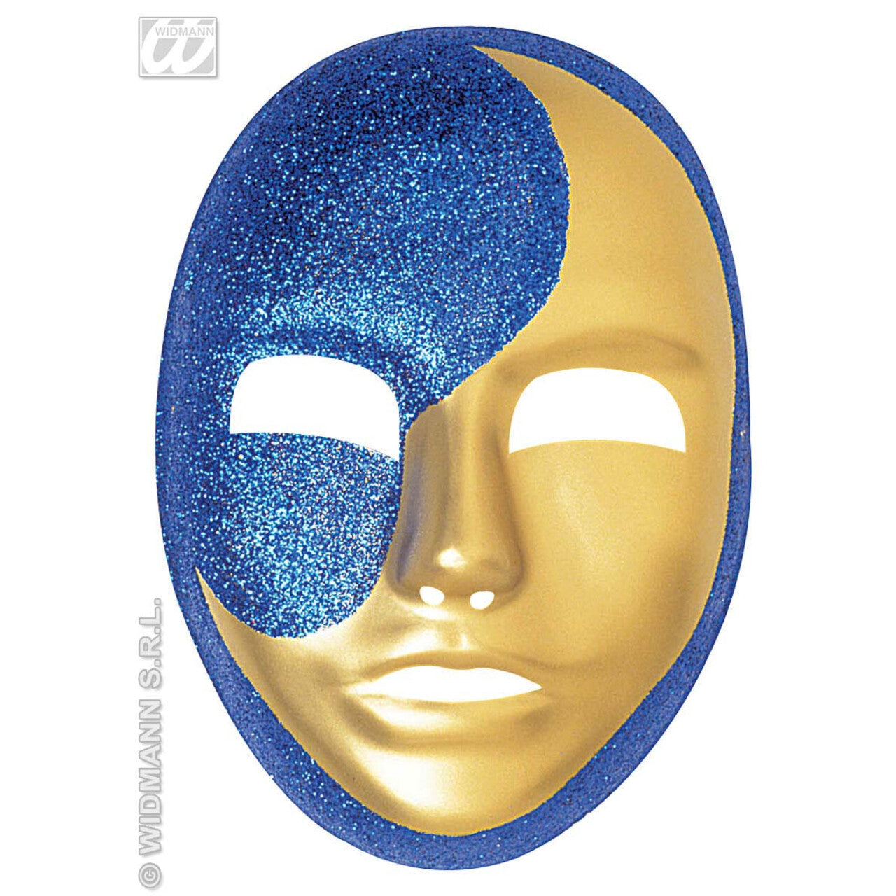 Op deze afbeelding zie je een Accessoires, van het merk Widmann. Maanmasker Glitter