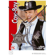 Op deze afbeelding zie je een Accessoires, van het merk Widmann. Cowboy Set (Veter Met Ster)