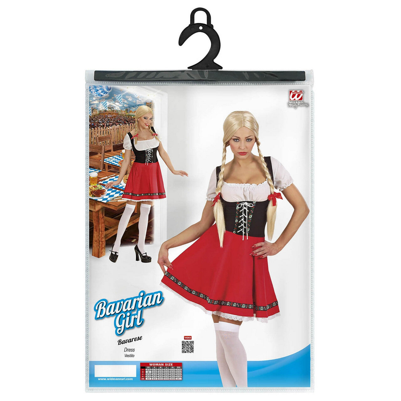 Op deze afbeelding zie je een Kostuums, van het merk Widmann. Verleidelijke Heidi Kostuum Vrouw