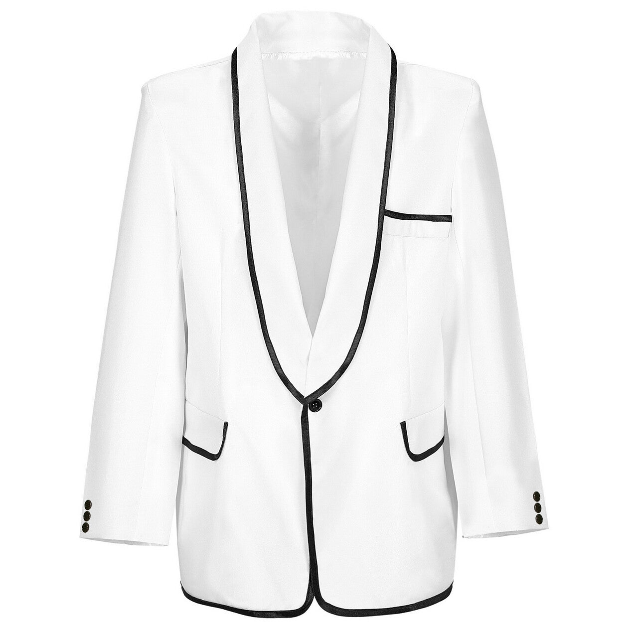 Op deze afbeelding zie je een Kostuums, van het merk Widmann. Psy Gangnam Style Jas Mr. Style Wit Man Kostuum