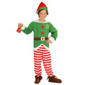 Elf Boy Kerstmans Kleine Helper Jongen Kostuum