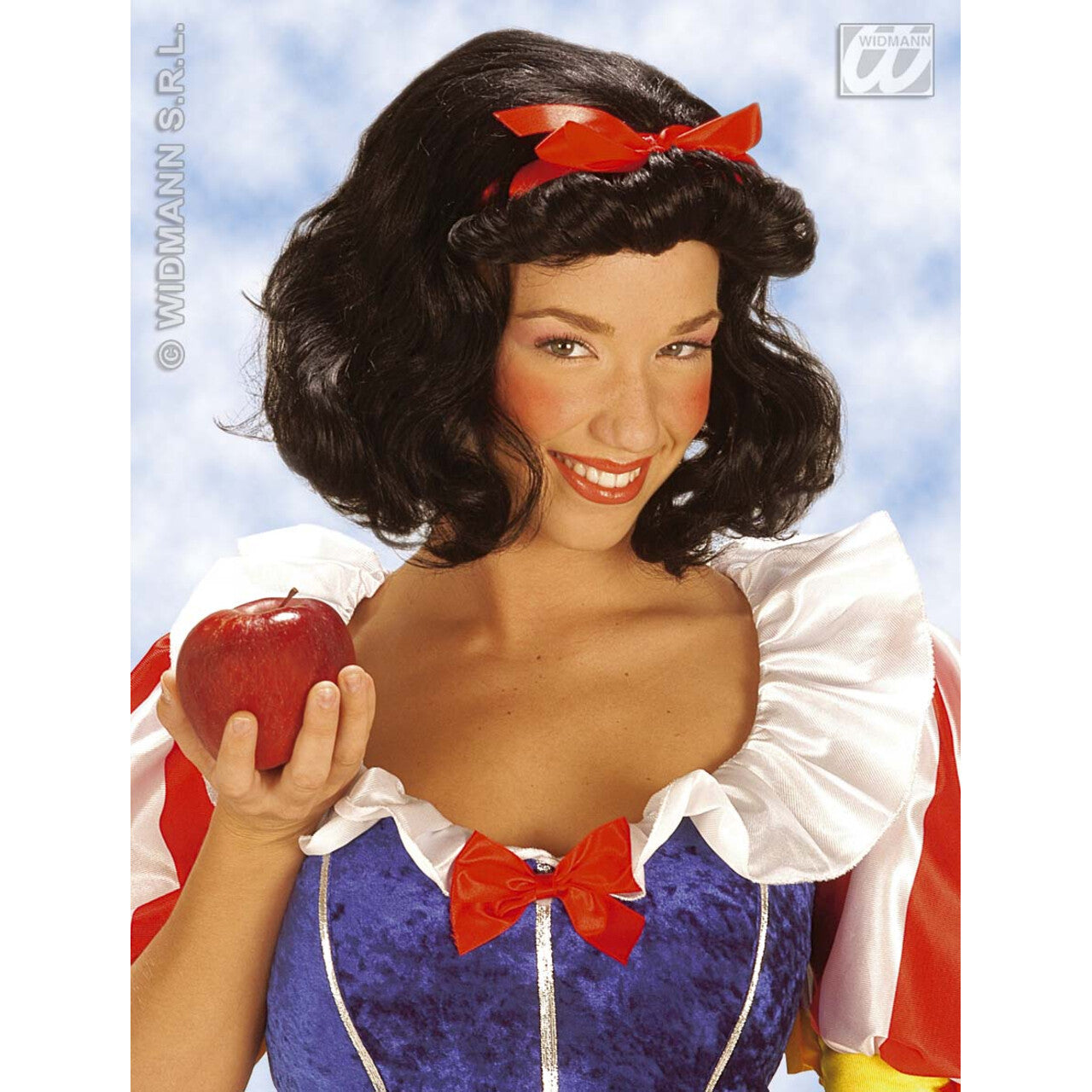 Op deze afbeelding zie je een Accessoires, van het merk Widmann. Pruik, Bianca Met Lint