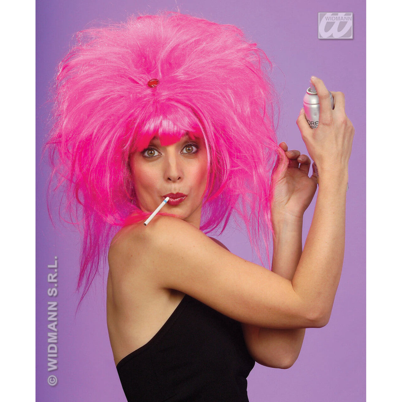 Op deze afbeelding zie je een Accessoires, van het merk Widmann. Pruik, Pretty Woman
