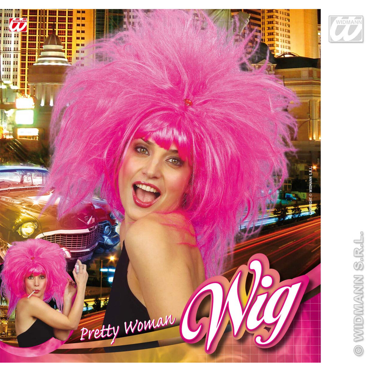 Op deze afbeelding zie je een Accessoires, van het merk Widmann. Pruik, Pretty Woman