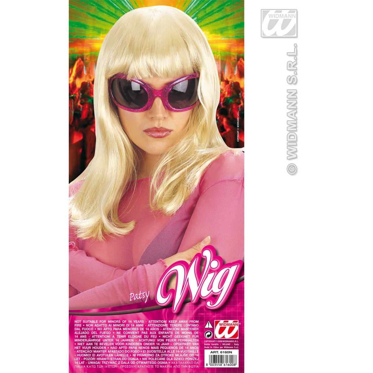 Op deze afbeelding zie je een Accessoires, van het merk Widmann. Pruik, Patsy Blond