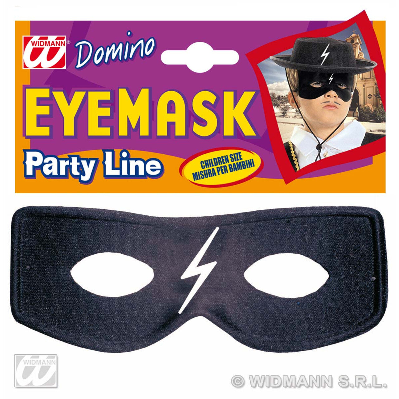 Op deze afbeelding zie je een Accessoires, van het merk Widmann. Oogmasker Zwarte Ruiter Z