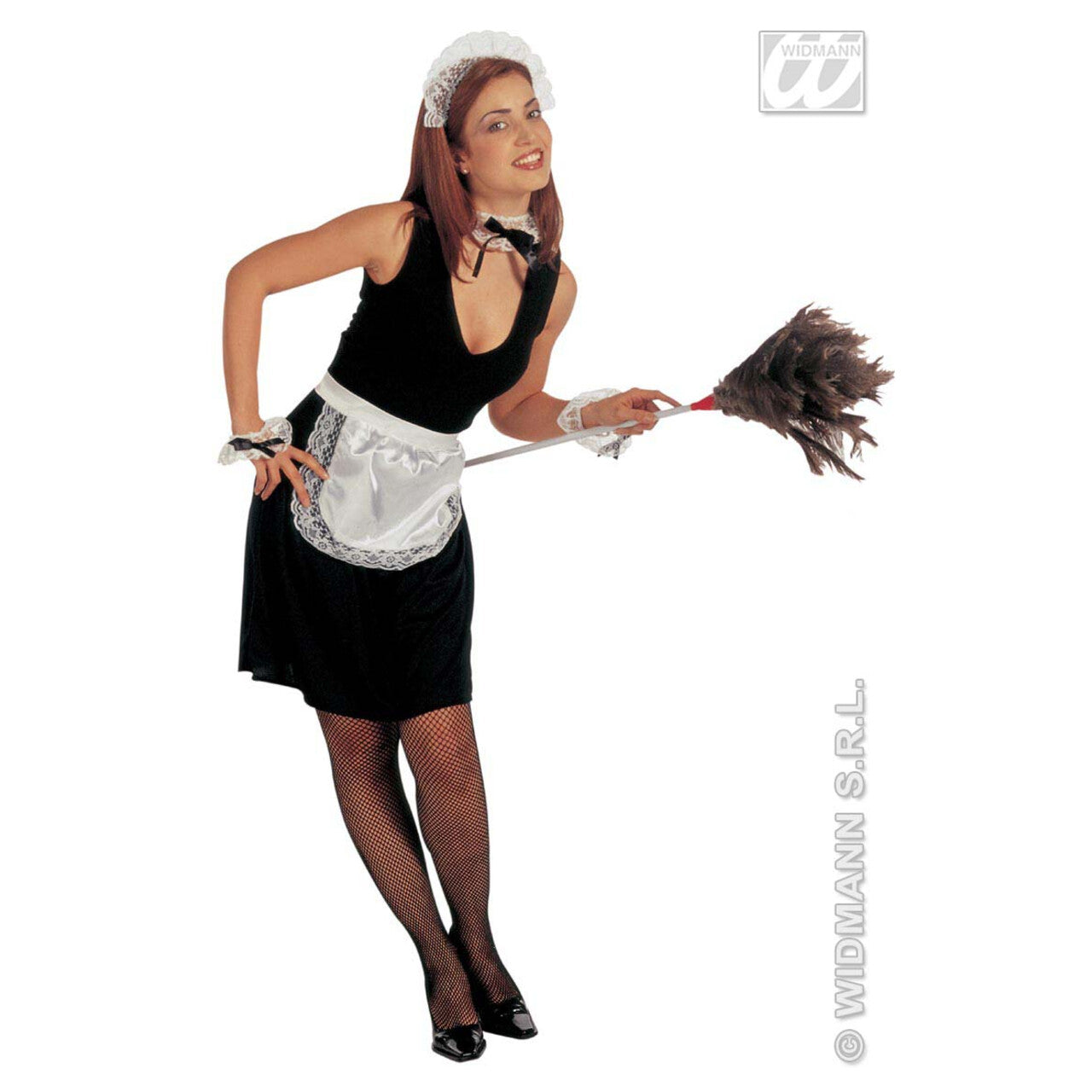 Op deze afbeelding zie je een Accessoires, van het merk Widmann. Set Kamermeisje Franse Kamermeid Kostuum Vrouw