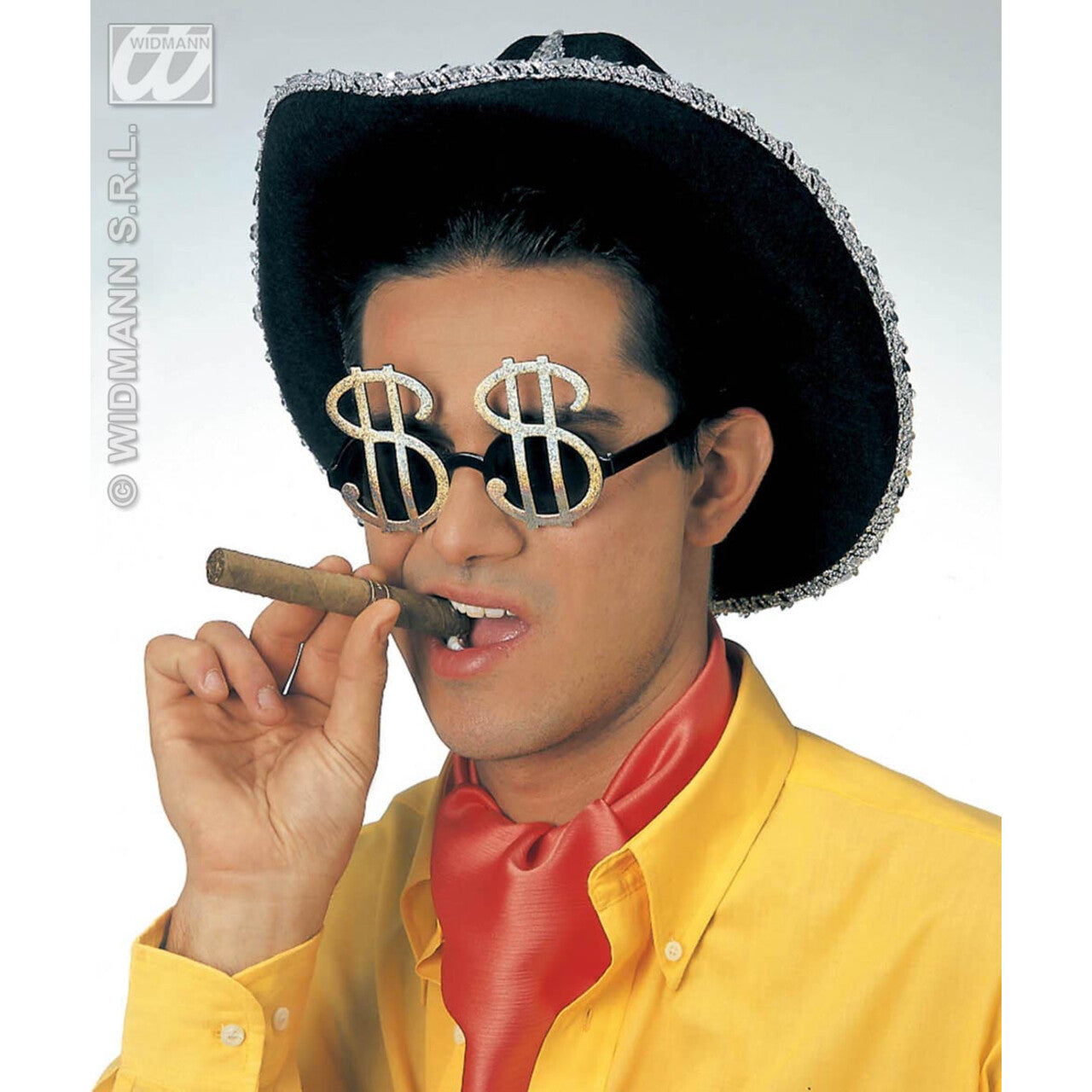 Op deze afbeelding zie je een Accessoires, van het merk Widmann. Bril, Dollar