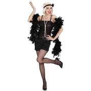 Op deze afbeelding zie je een Kostuums, van het merk Widmann. Enchanting Flapper Jurk Zwart Kostuum Vrouw