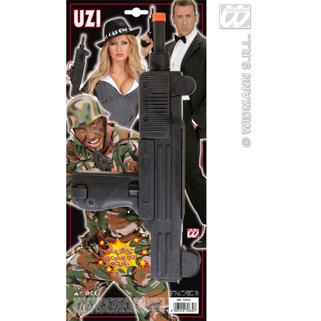 Op deze afbeelding zie je een Accessoires, van het merk Widmann. Machinegeweer