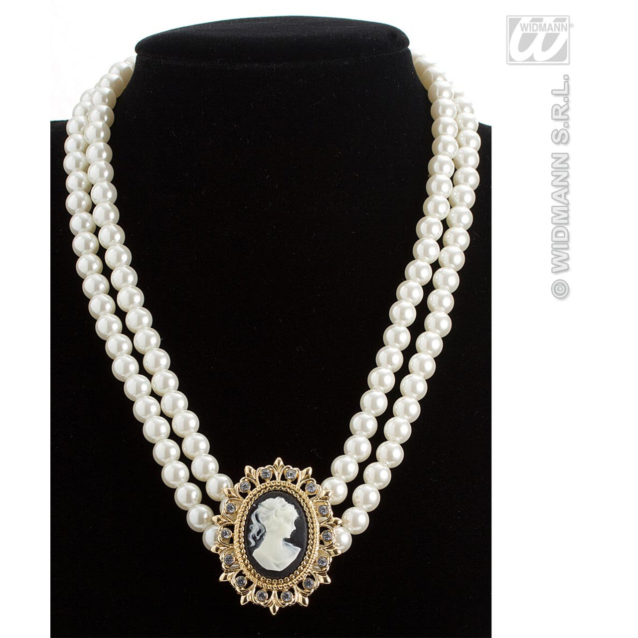 Op deze afbeelding zie je een Accessoires, van het merk Widmann. Ketting Camee Met Parels