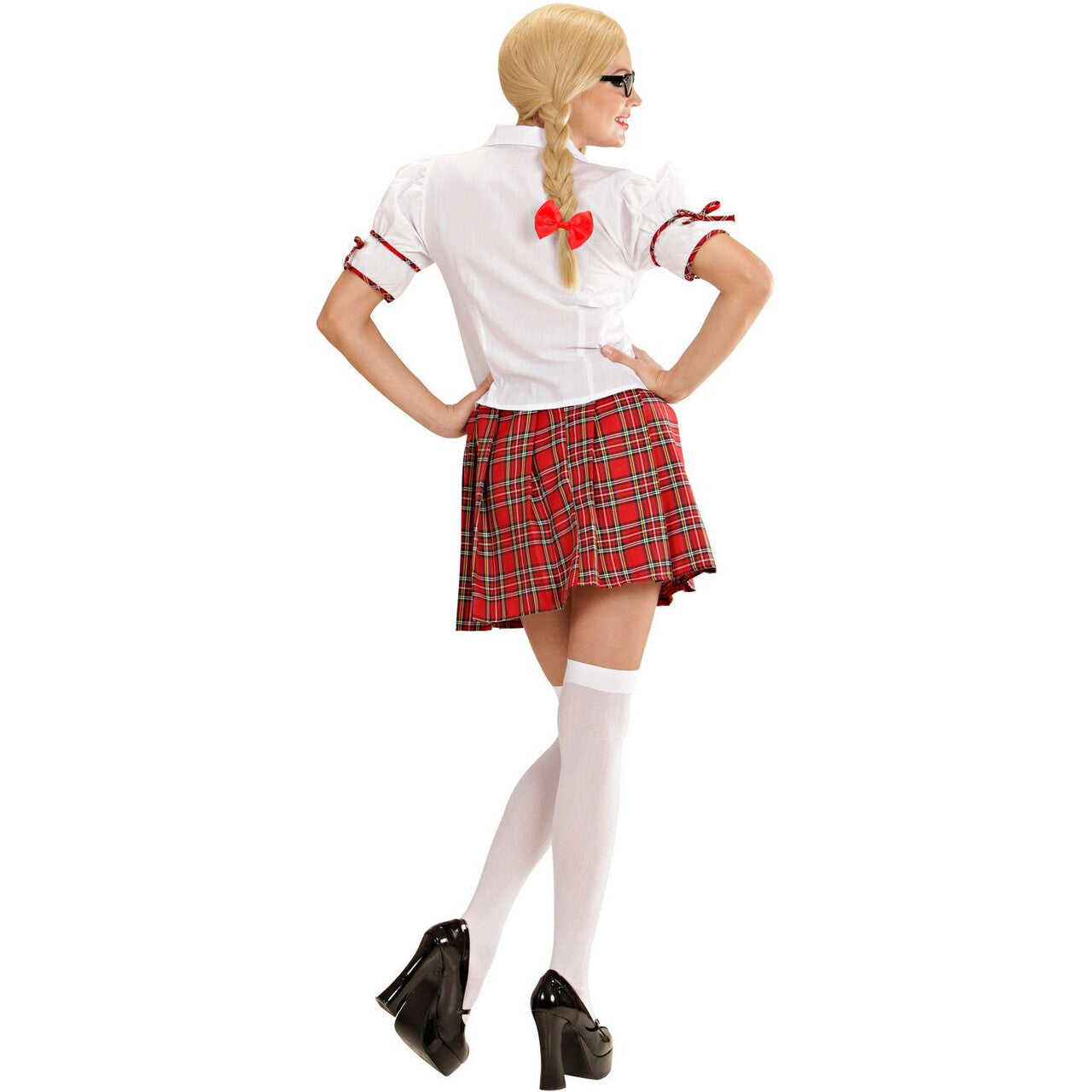 Op deze afbeelding zie je een Kostuums, van het merk Widmann. Spannend Schoolmeisje Kostuum Vrouw