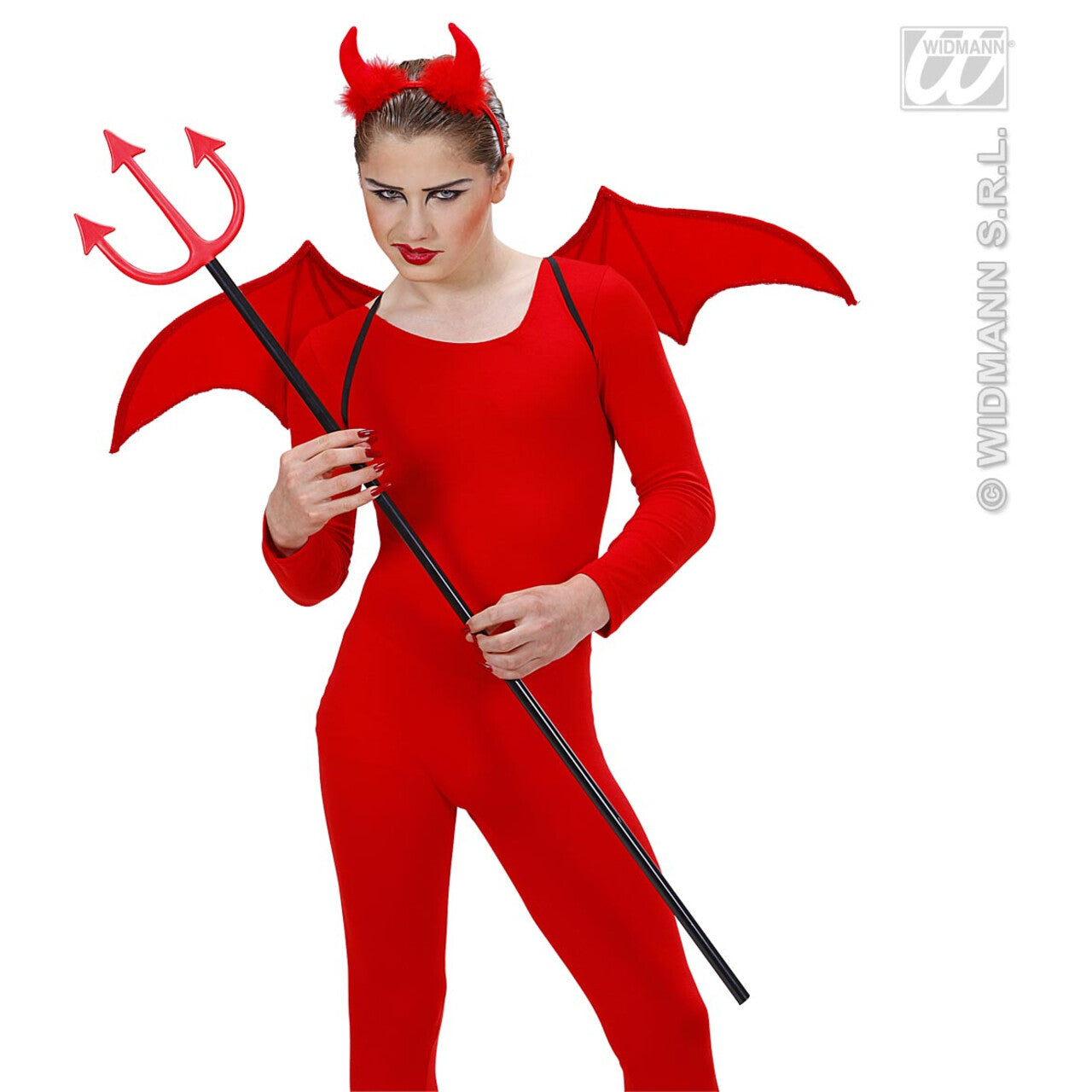 Op deze afbeelding zie je een Accessoires, van het merk Widmann. Duivel Set Rood
