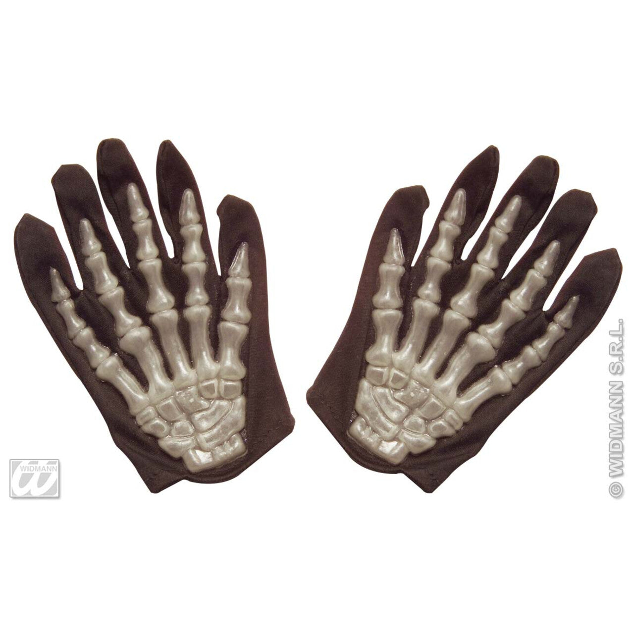 Op deze afbeelding zie je een Accessoires, van het merk Widmann. Skelethandschoenen 3d L.i.d. Kind